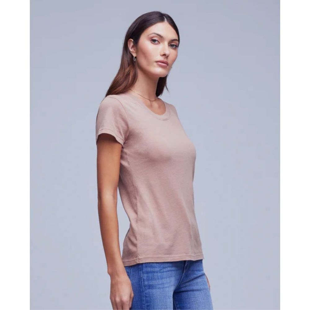 L’Agence Cory Scoop Neck Tee Wildrose Size S